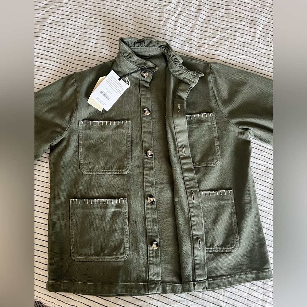 NWT Seventy + Mochi PABLO JACKET IN KHAKI - Picture 7 of 8